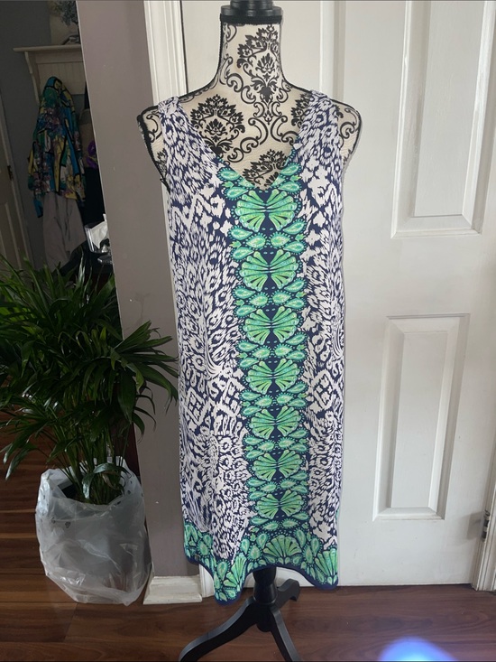 Lilly Pulitzer Dresses & Skirts - Lilly Pulitzer NWT Sleeveless Blue & Green Printed Shift Dress